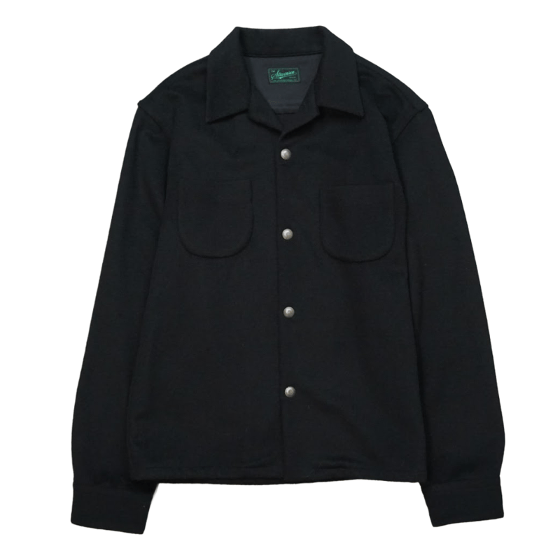 Stevenson Overall Co.｜コンチョボタン ウールジャケット ブラック | No.2