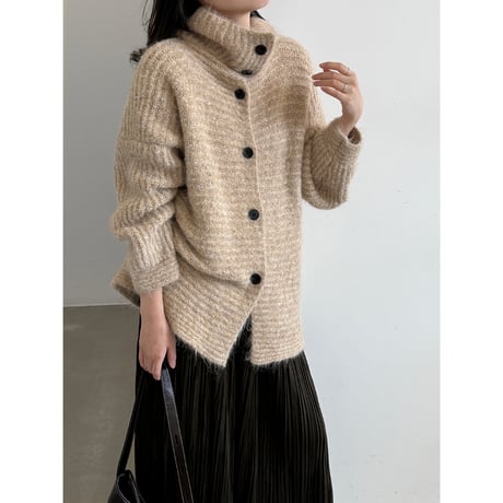 mélange boucle knit cardigan　/3color　un2149