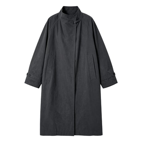 stand collar loose trench coat　/2color　un2169