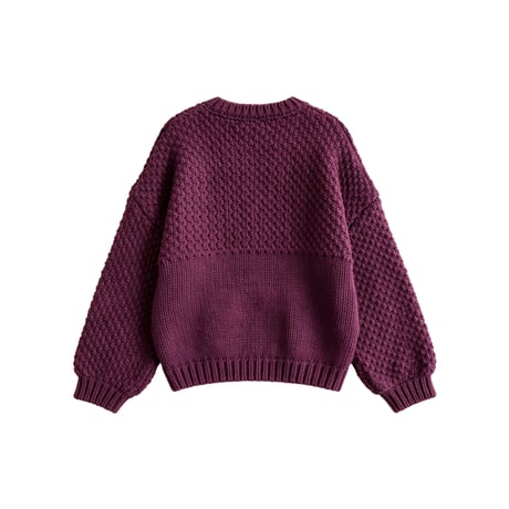 textured chunky knit pullover　/2color　un2172
