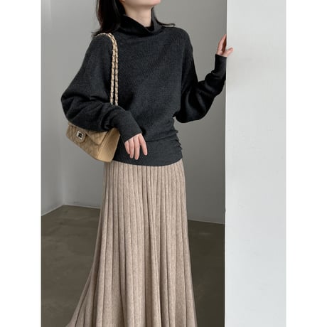 elegant side button knit　/5color　un2160