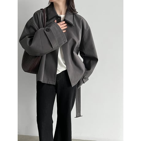 short trench jacket　/2color　un2173