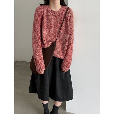 vintage tuck wide culottes　/2color　un2146