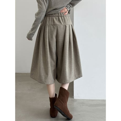 vintage tuck wide culottes　/2color　un2146