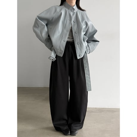 modern flap wide pants　/2color　un2148