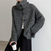 mélange boucle knit cardigan　/3color　un2149