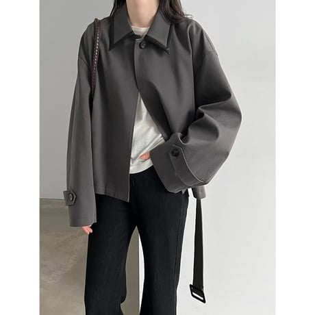 short trench jacket　/2color　un2173