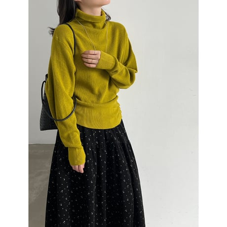 elegant side button knit　/5color　un2160