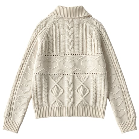 heritage cable knit cardigan　/2color　un2150