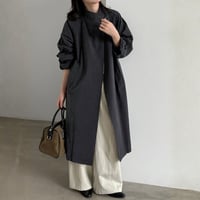 stand collar loose trench coat　/2color　un2169