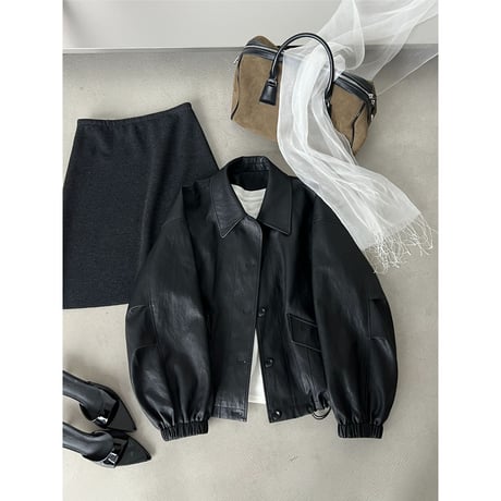 urban leather blouson　un2162