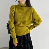 elegant side button knit　/5color　un2160