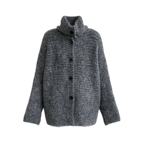 mélange boucle knit cardigan　/3color　un2149