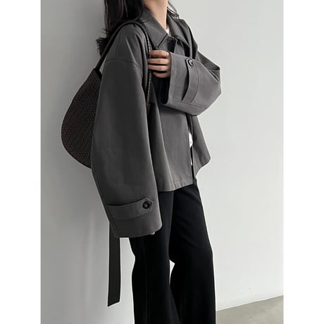short trench jacket　/2color　un2173