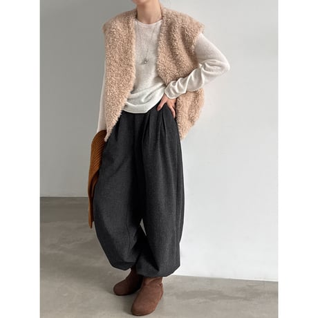 soft volume balloon pants　/2color　un2159