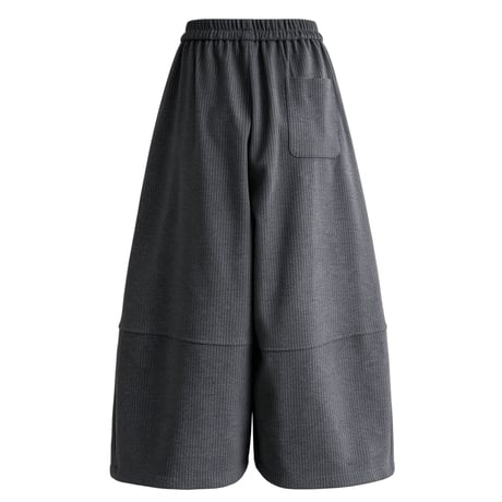 ribbed volume wide pants　/2color　un2154