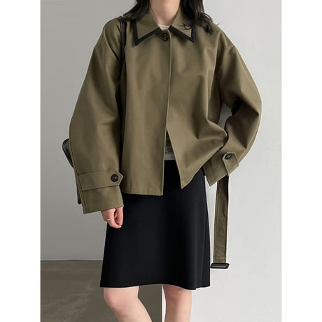 short trench jacket　/2color　un2173