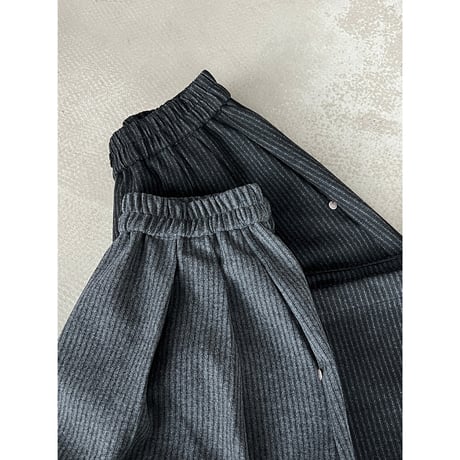 ribbed volume wide pants　/2color　un2154