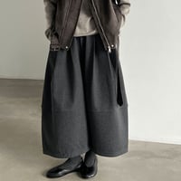 ribbed volume wide pants　/2color　un2154