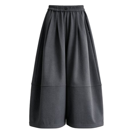 ribbed volume wide pants　/2color　un2154