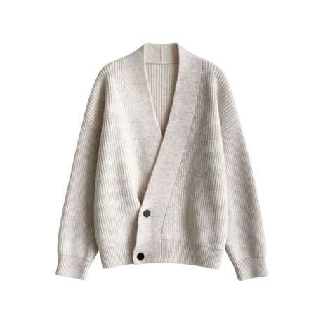 soft brushed v-neck knit cardigan　/3color　un2164