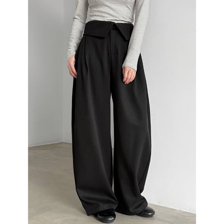 modern flap wide pants　/2color　un2148
