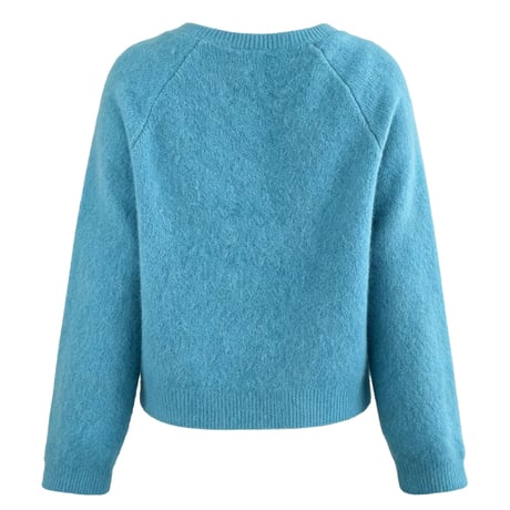 soft knit double zip cardigan　/4color　un2168