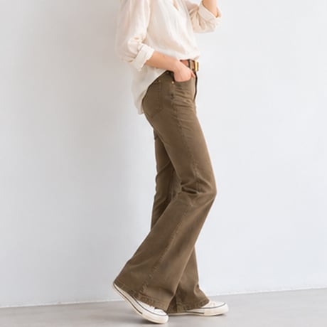 high waist flare pants　/2color　un2222