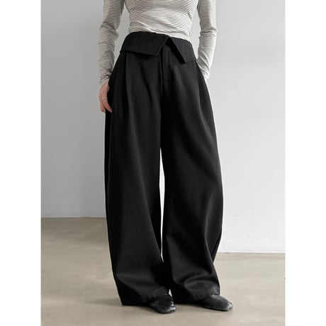 modern flap wide pants　/2color　un2148