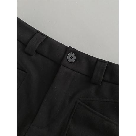 structured tuck wide leg pants　/2color　un2226