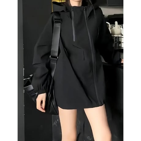 hooded oversized blouson /2color　NK2668