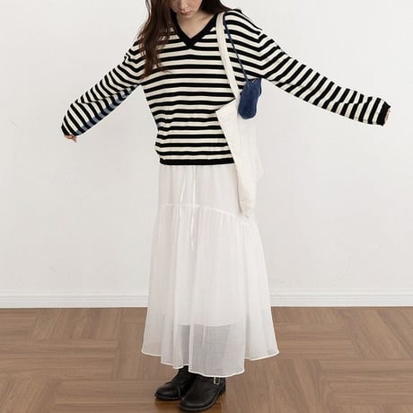 tiered sheer skirt　NK2612