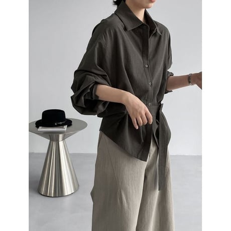 belted design shirt/2color　NK2661