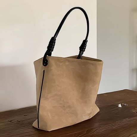 suede like knot tote bag　NK2257
