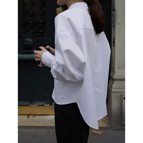 band collar volume sleeve shirt　NK2459