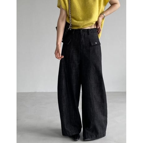 flap pocket denim pants　NK2650