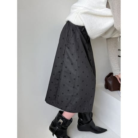 dot pattern culotte pants　NK2772