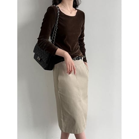 wide neck pullover/2color　NK2658