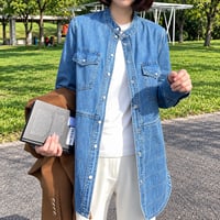 quilting switching denim shirt　NK2511