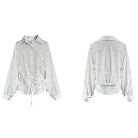 belted design shirt/2color　NK2661