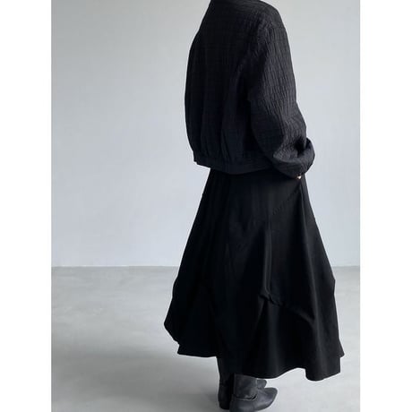 crinkled no collar jacket /3color　NK2765
