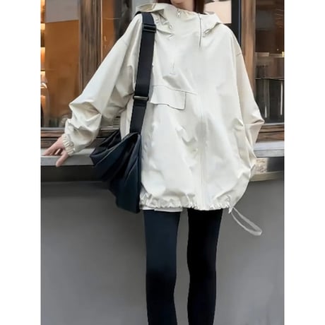hooded oversized blouson /2color　NK2668