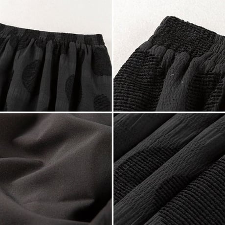 dot jacquard flare skirt　NK2698