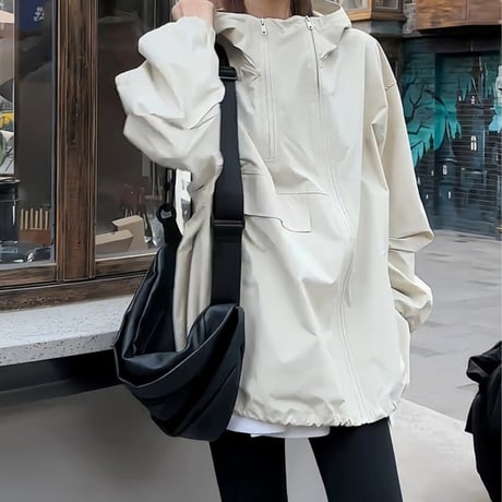 hooded oversized blouson /2color　NK2668