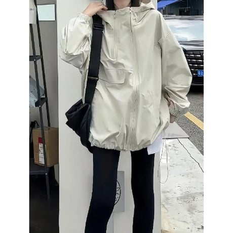 hooded oversized blouson /2color　NK2668