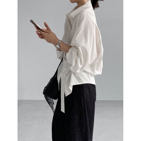 belted design shirt/2color　NK2661