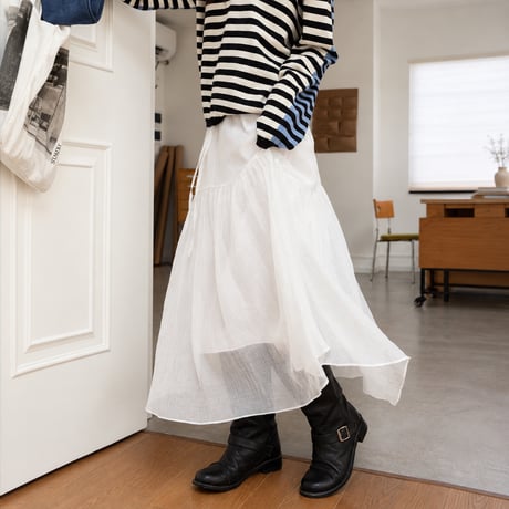 tiered sheer skirt　NK2612