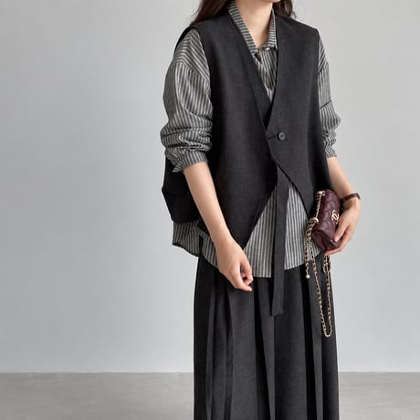 front ribbon vest　NK2571