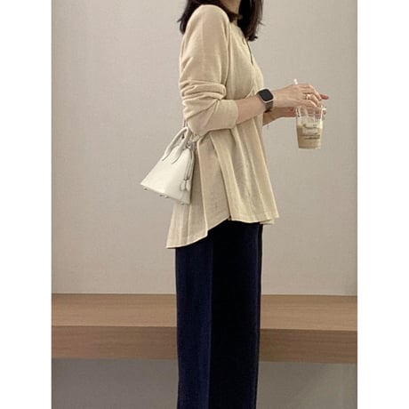 loose fit asymmetric knit　NK2683