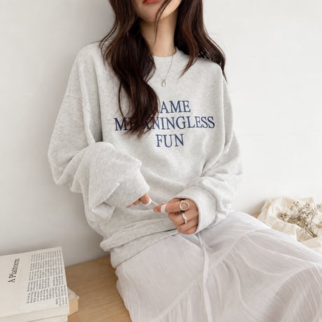 front lettering pullover　NK2622